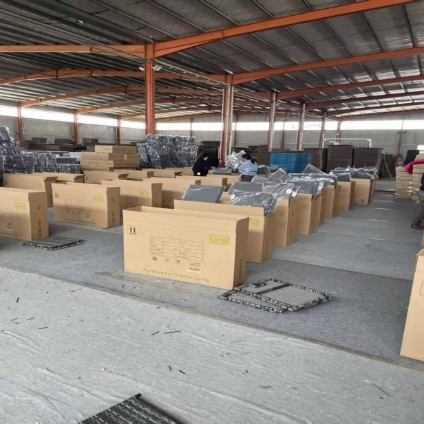Outdoor furniture packing workshop